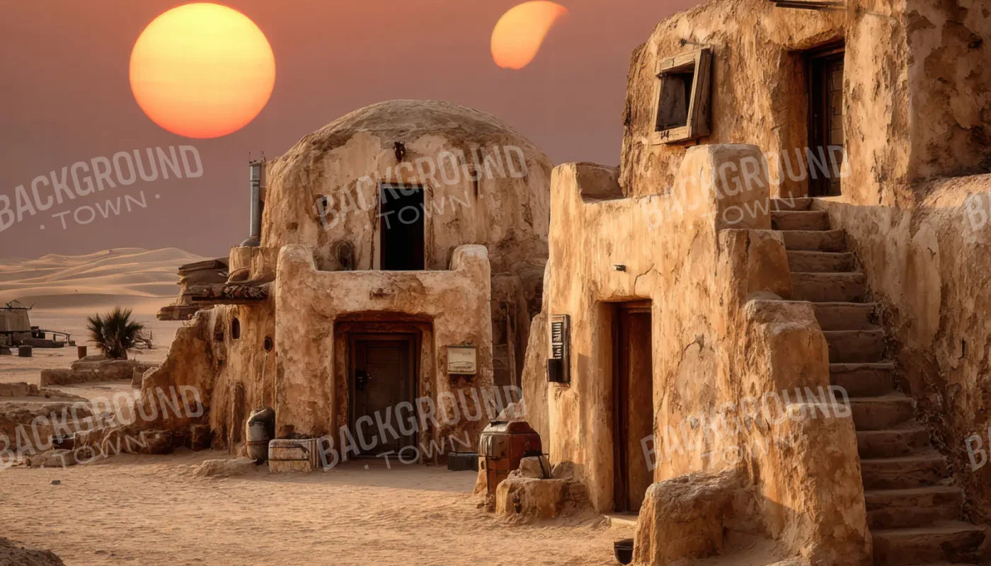 Twin Suns Desert 14’x8’ UltraCloth (168 x 96 inch) Backdrop