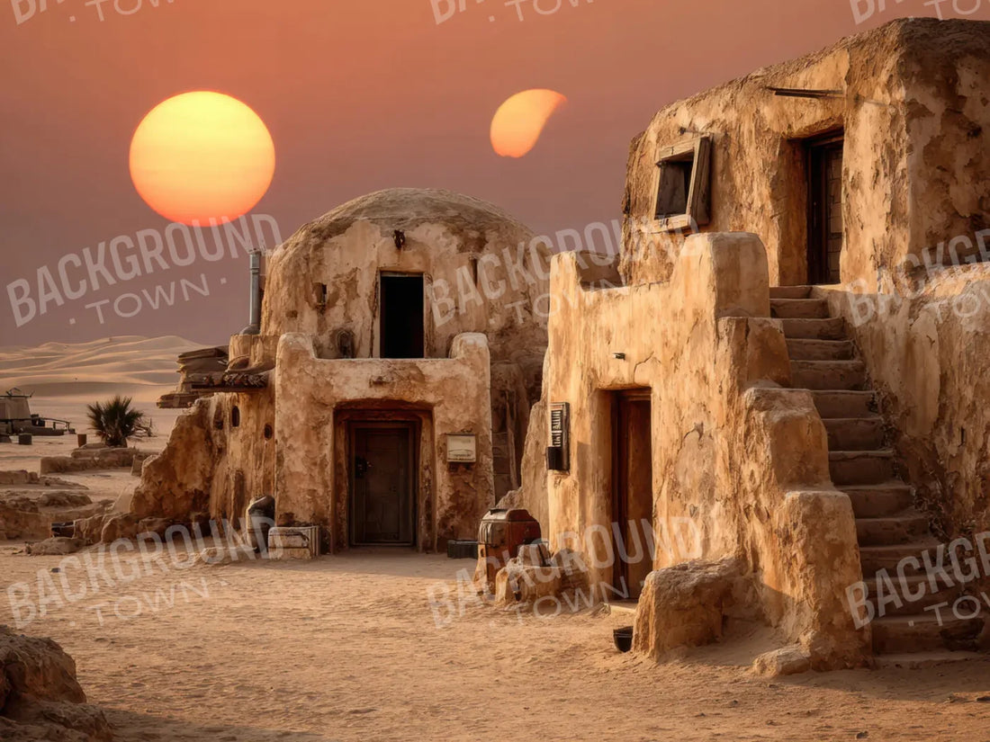 Twin Suns Desert 6’8x5’ Fleece (80 x 60 inch) Backdrop