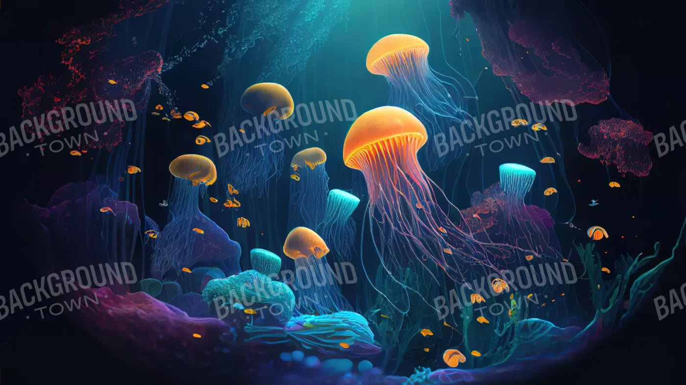Under The Ocean 14’X8’ Ultracloth (168 X 96 Inch) Backdrop