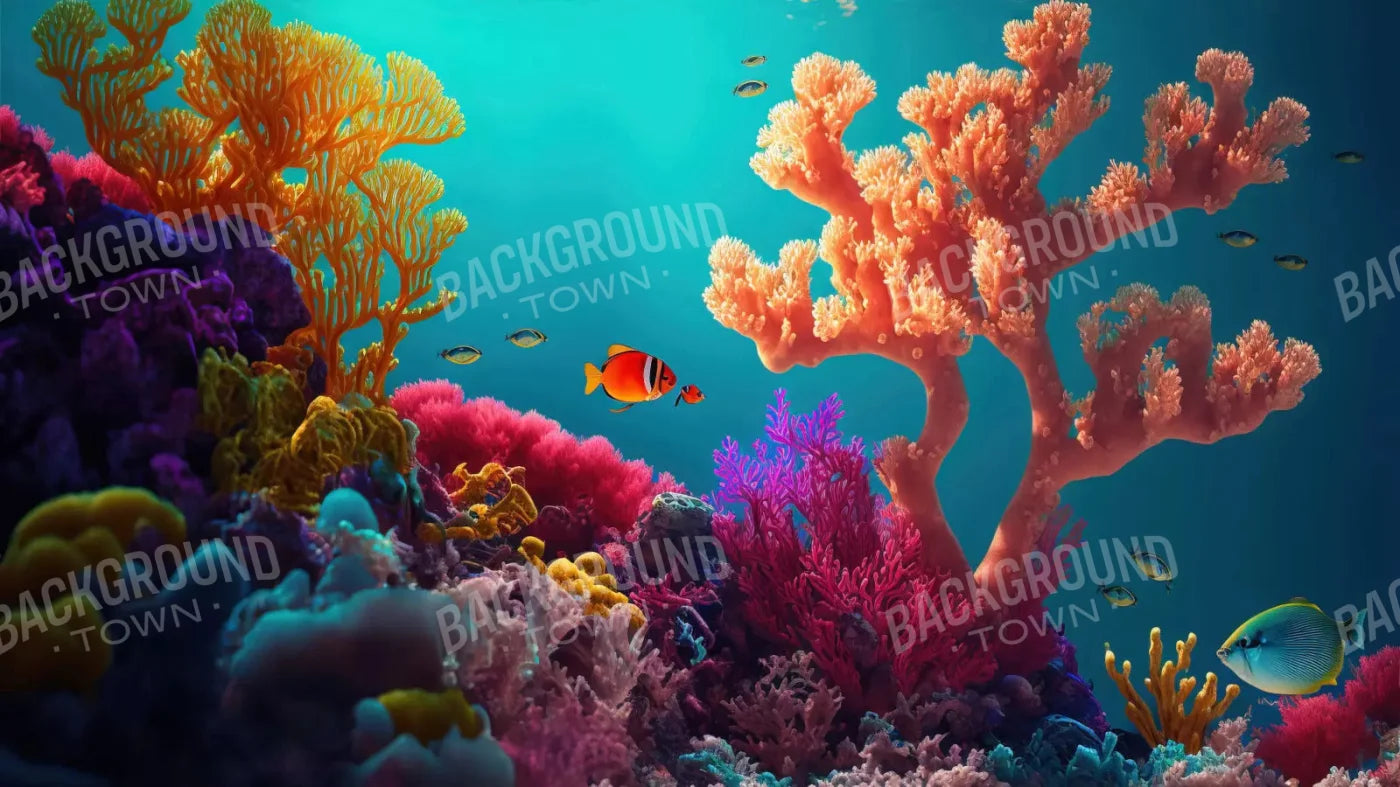 Under The Sea 14X8 Ultracloth ( 168 X 96 Inch ) Backdrop