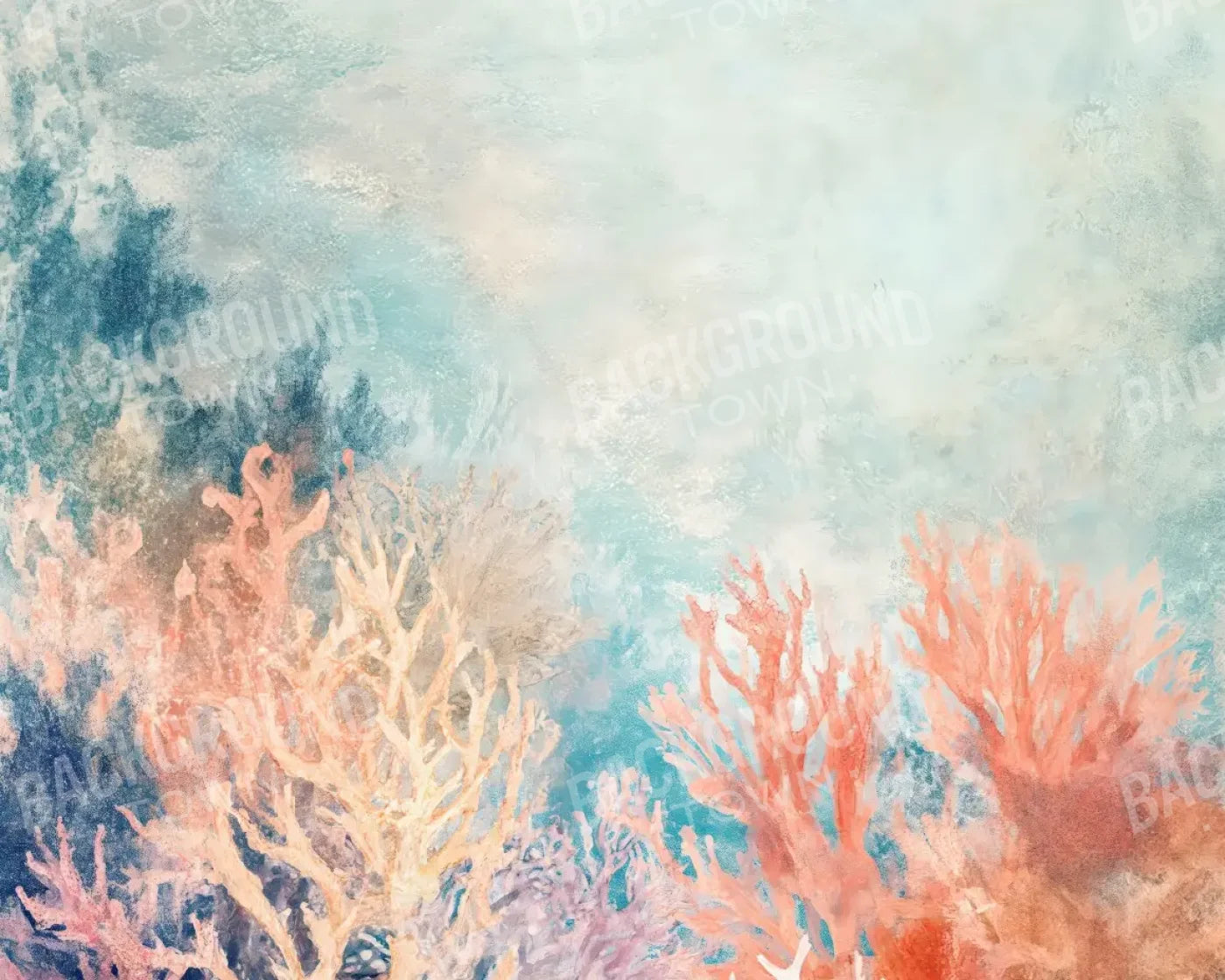 Under The Sea I 10’x8’ Fleece (120 x 96 inch) Backdrop