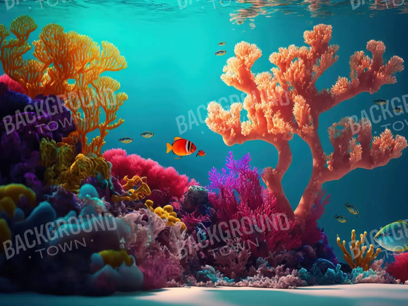 Under The Sea 7X5 Ultracloth ( 84 X 60 Inch ) Backdrop