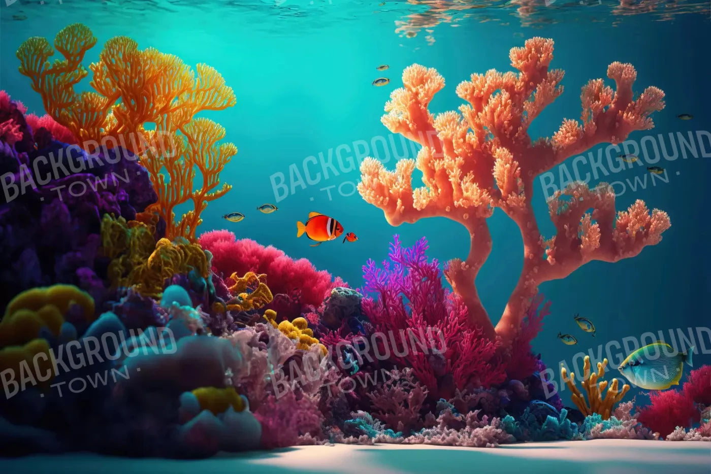 Under The Sea 8X5 Ultracloth ( 96 X 60 Inch ) Backdrop