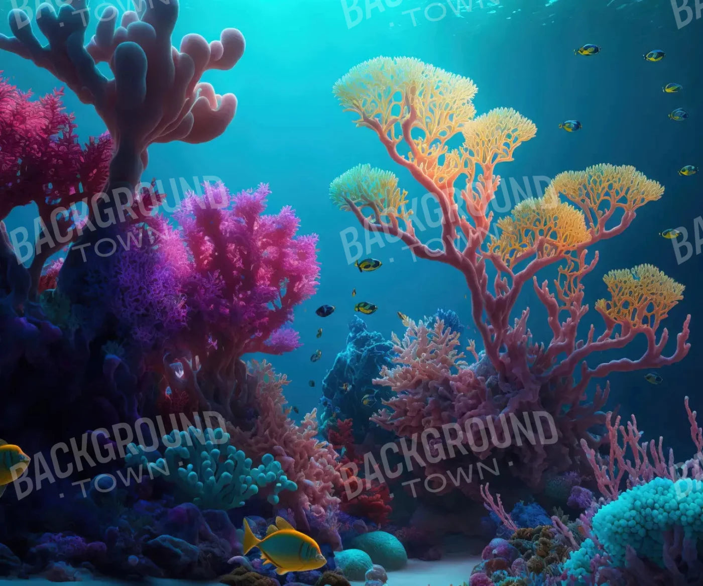 Under The Seas 5X42 Fleece ( 60 X 50 Inch ) Backdrop