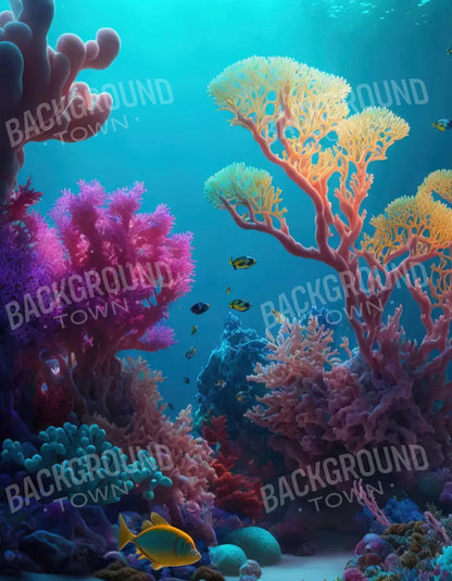 Under The Seas 6X8 Fleece ( 72 X 96 Inch ) Backdrop