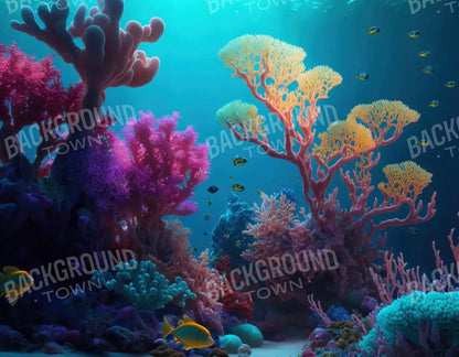 Under The Seas 8X6 Fleece ( 96 X 72 Inch ) Backdrop