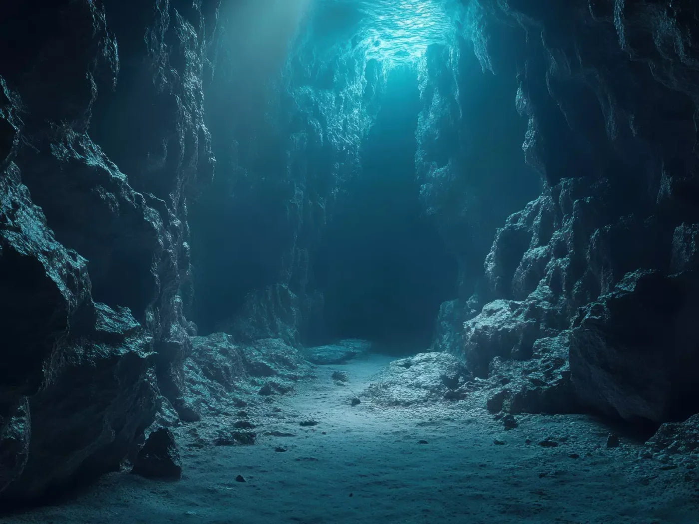 UnderwaterCave 6’8x5’ Fleece (80 x 60 inch) Backdrop