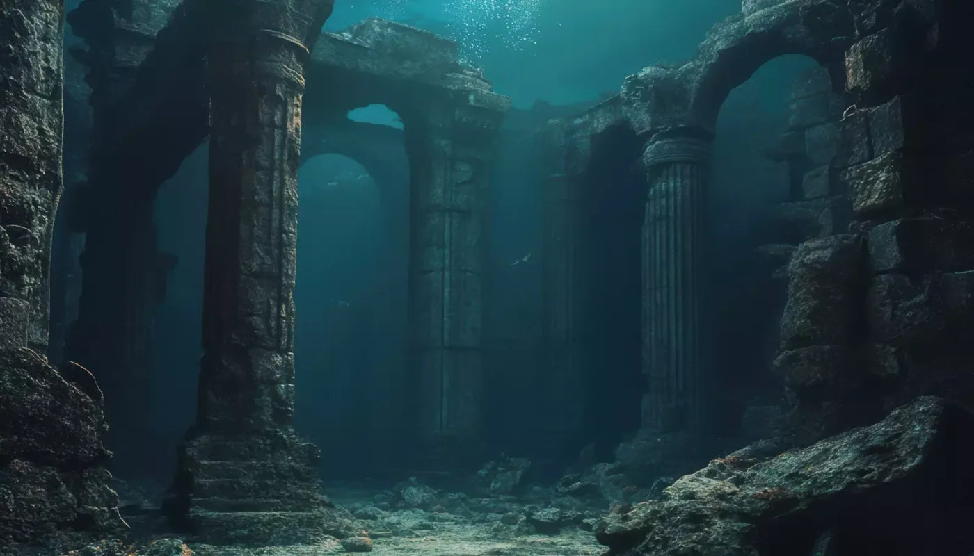UnderwaterPillars 14’x8’ UltraCloth (168 x 96 inch) Backdrop