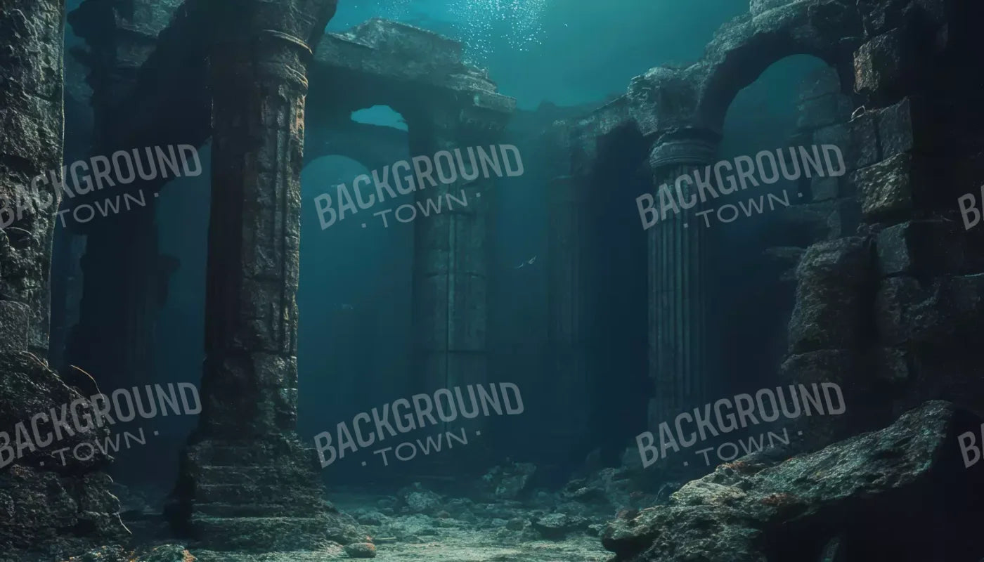 UnderwaterPillars 14’x8’ UltraCloth (168 x 96 inch) Backdrop