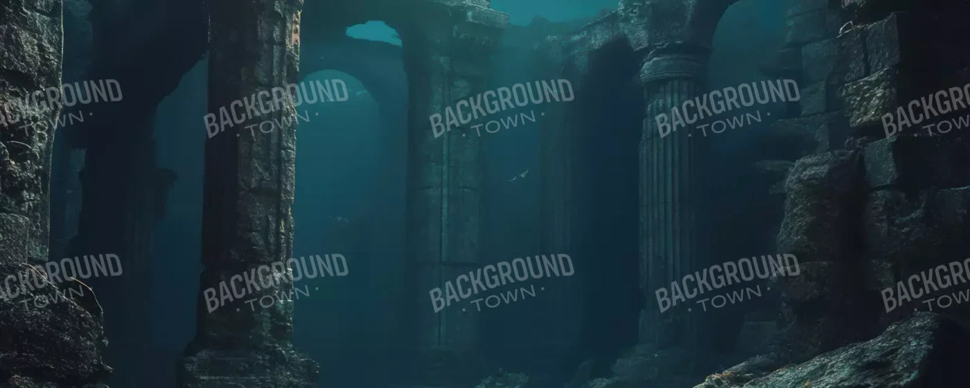 UnderwaterPillars 20’x8’ UltraCloth (240 x 96 inch) Backdrop