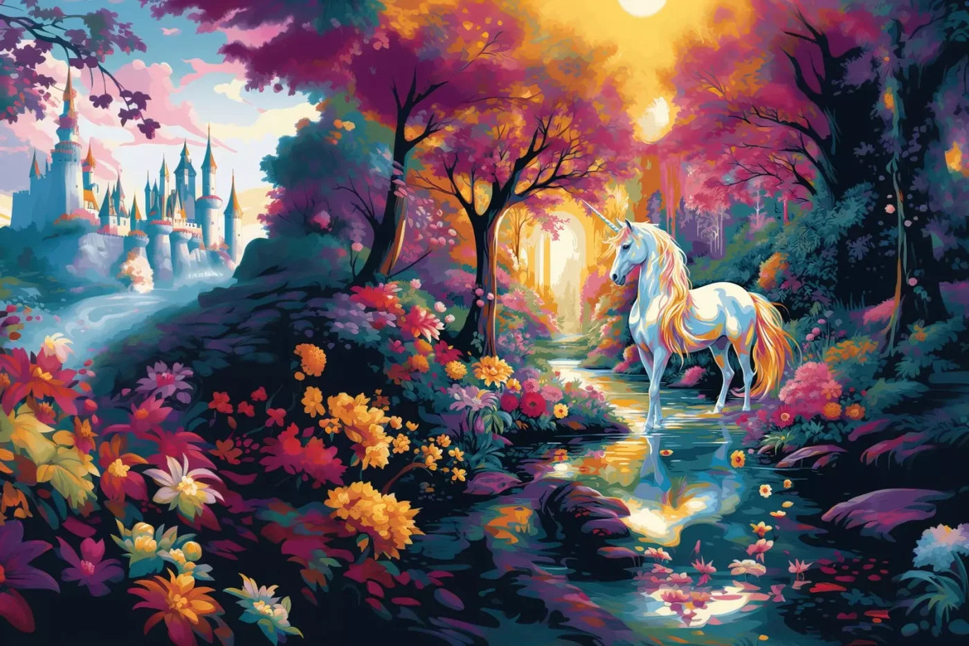 Unicorn Dreams 12’X8’ Ultracloth (144 X 96 Inch) Backdrop