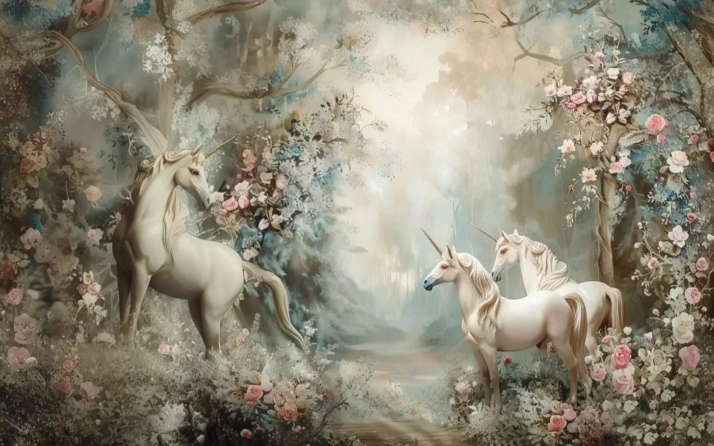 Unicorn Family 16’X10’ Ultracloth (192 X 120 Inch) Backdrop