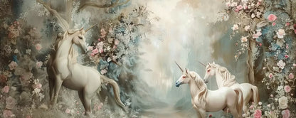 Unicorn Family 20’X8’ Ultracloth (240 X 96 Inch) Backdrop