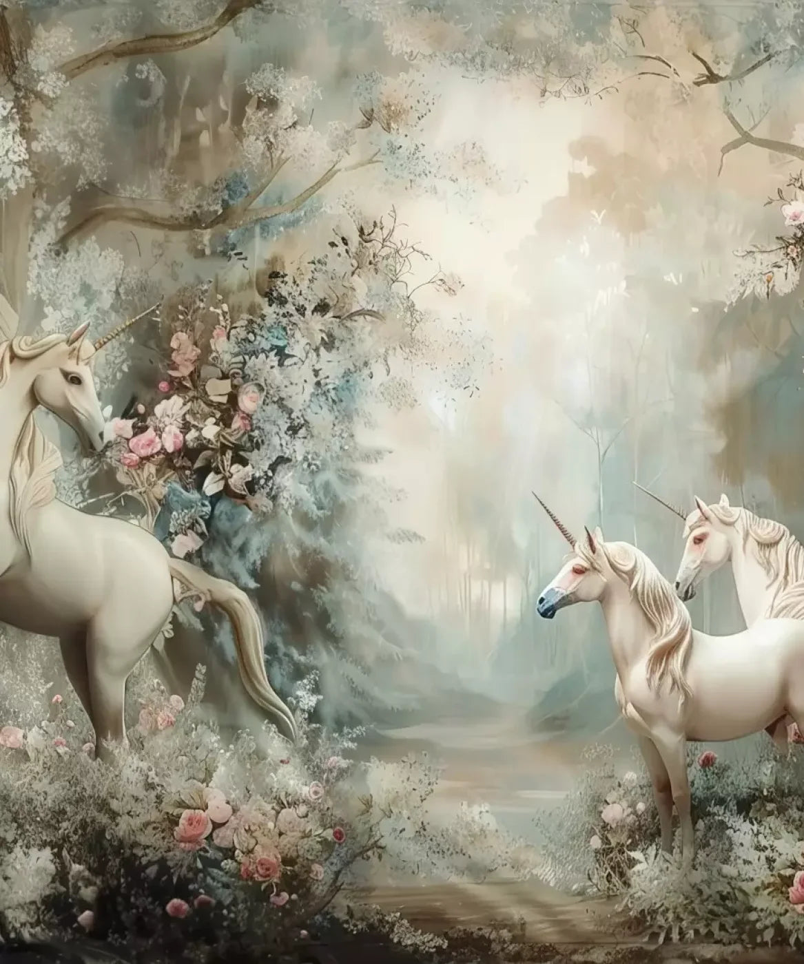 Unicorn Family Backdrop