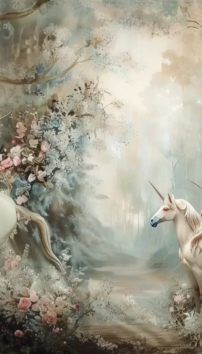 Unicorn Family Backdrop