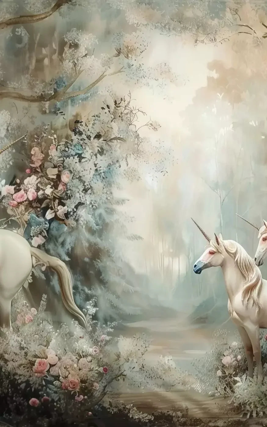 Unicorn Family Backdrop