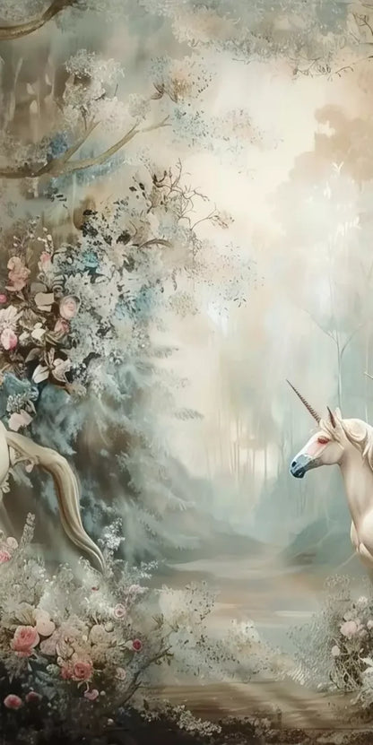 Unicorn Family Backdrop