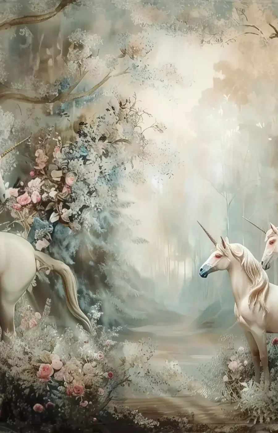 Unicorn Family Backdrop