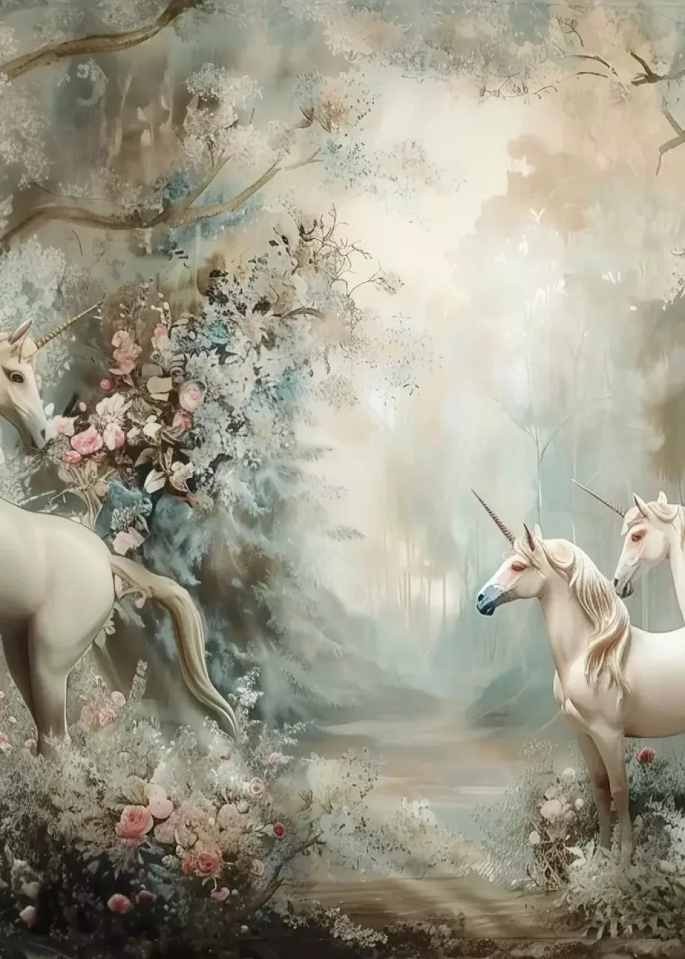 Unicorn Family Backdrop