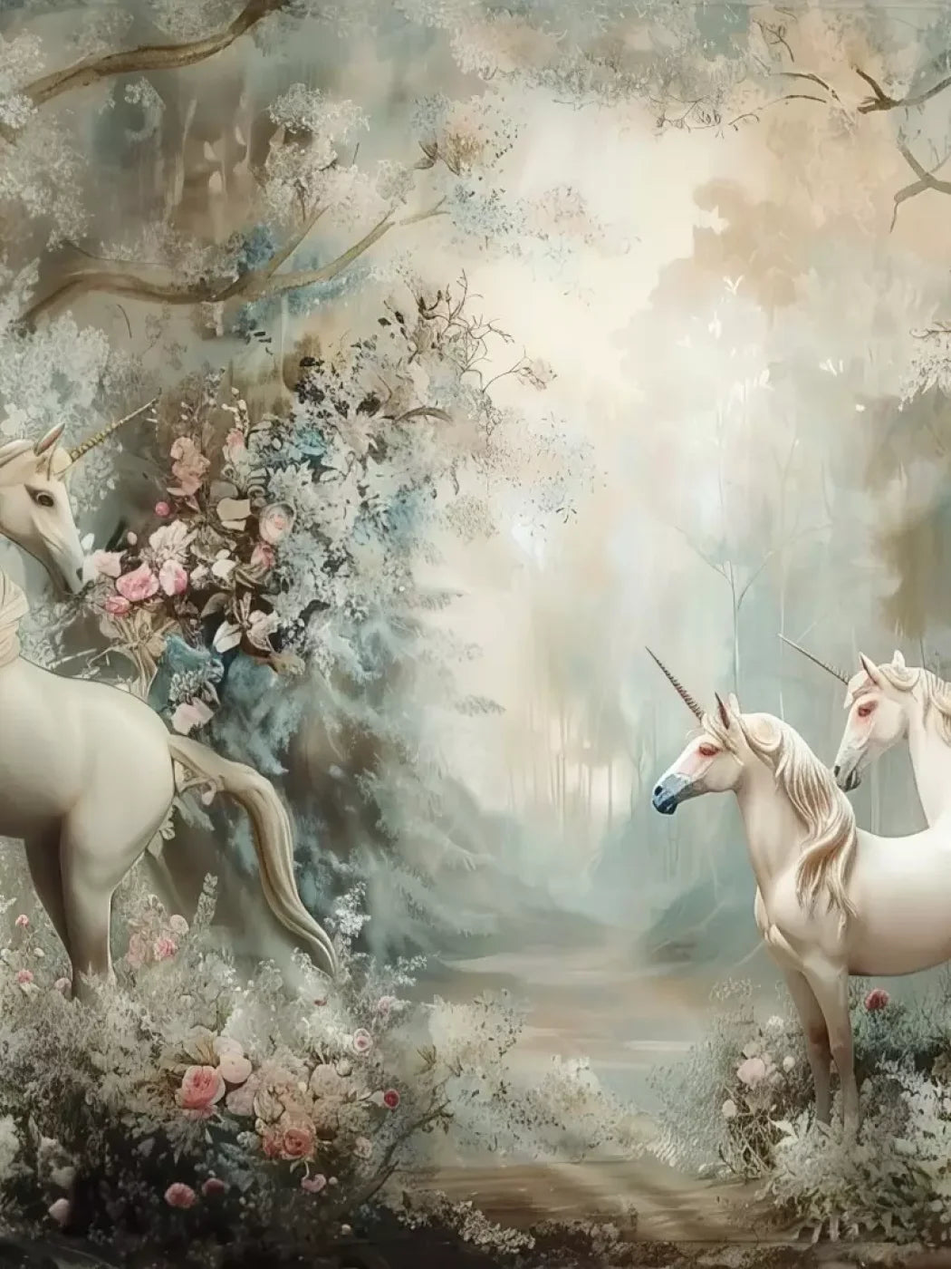 Unicorn Family Backdrop