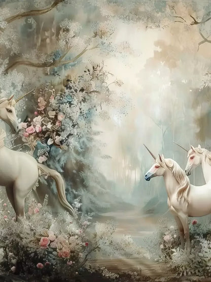 Unicorn Family Backdrop