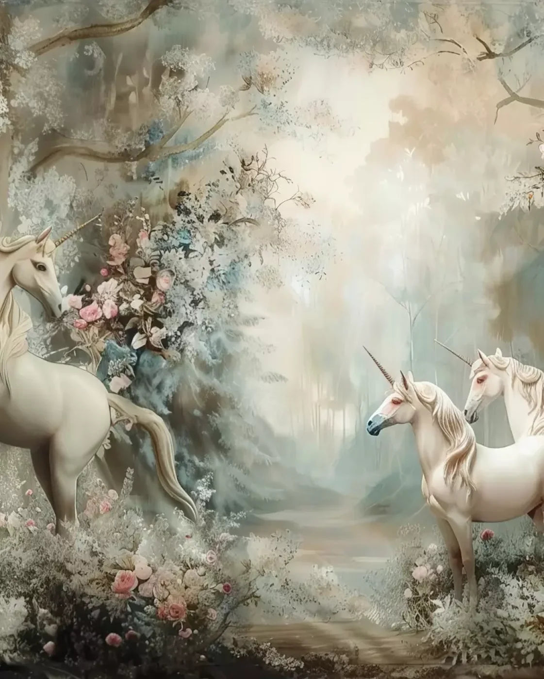 Unicorn Family Backdrop