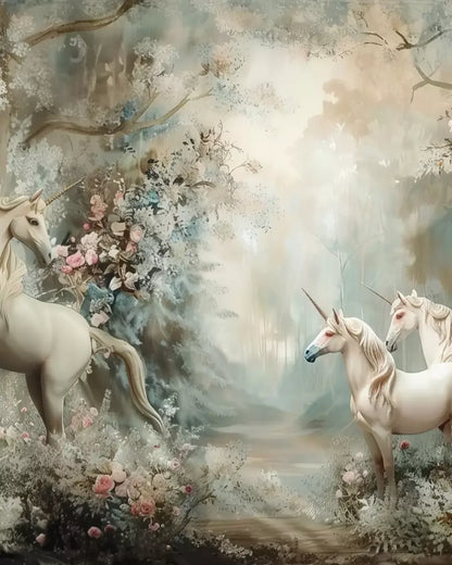 Unicorn Family Backdrop