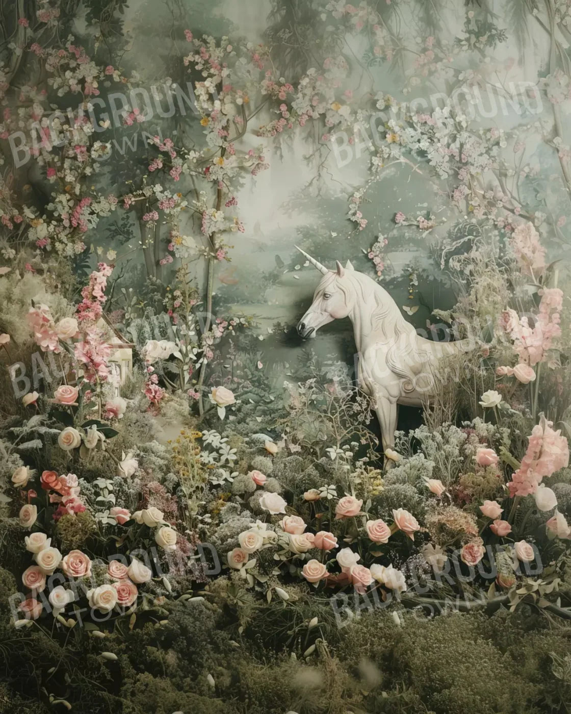 Unicorn Spotting 8’X10’ Fleece (96 X 120 Inch) Backdrop