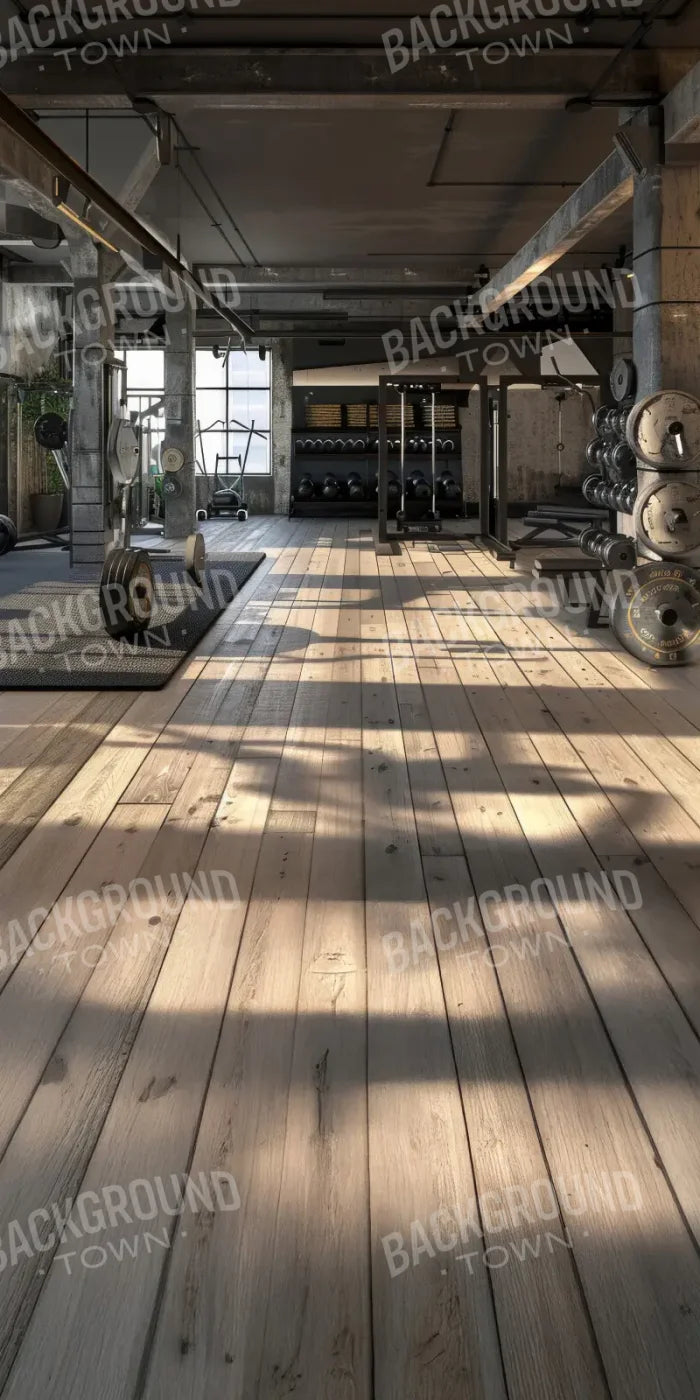 Urban Fitness Center Sweep 8’x16’ UltraCloth (96 x 192 inch) Backdrop