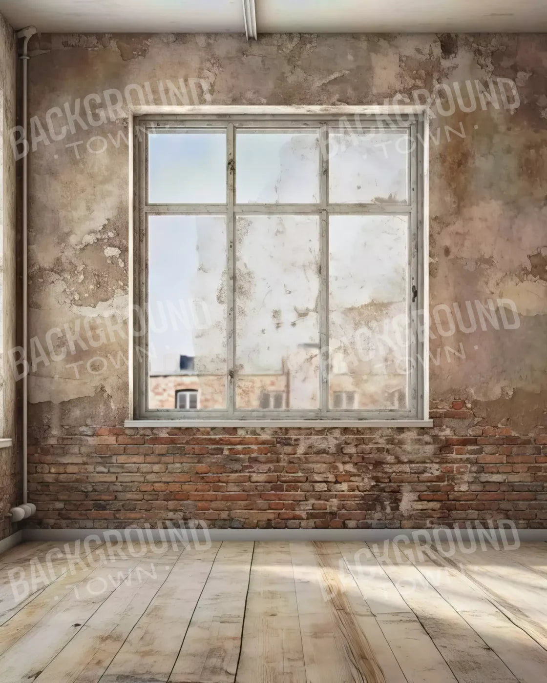 Urban Life I 8X10 Fleece ( 96 X 120 Inch ) Backdrop