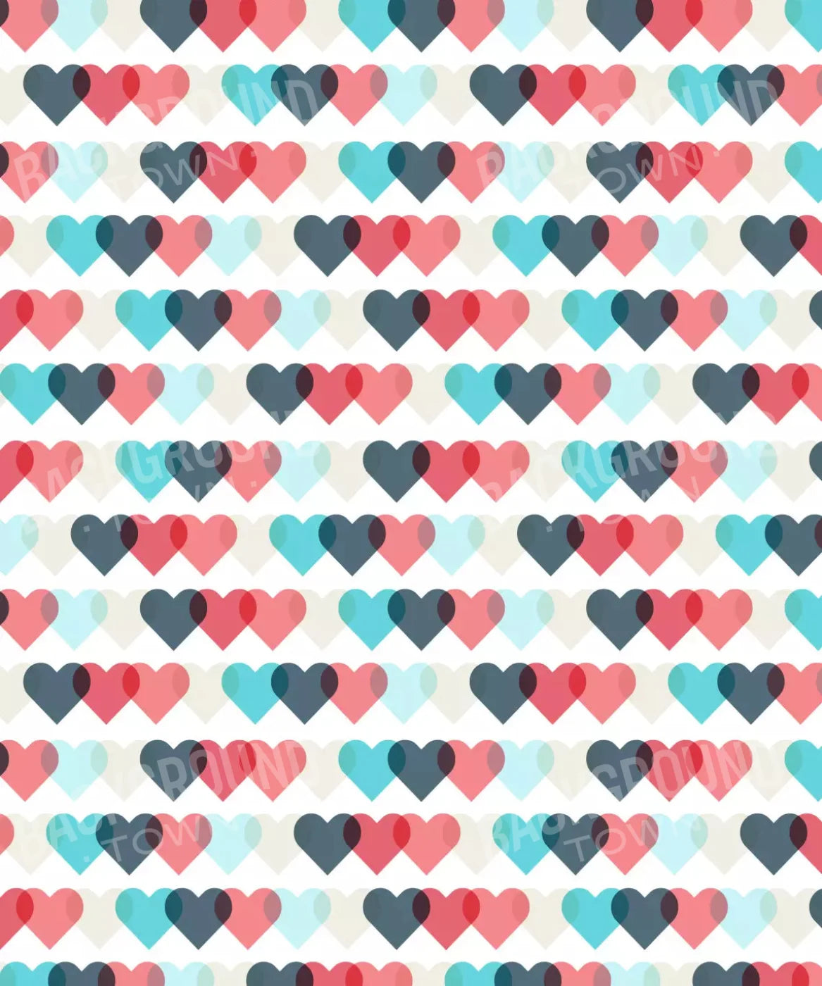 Multi-Color Valentines Day Backdrop for Photography