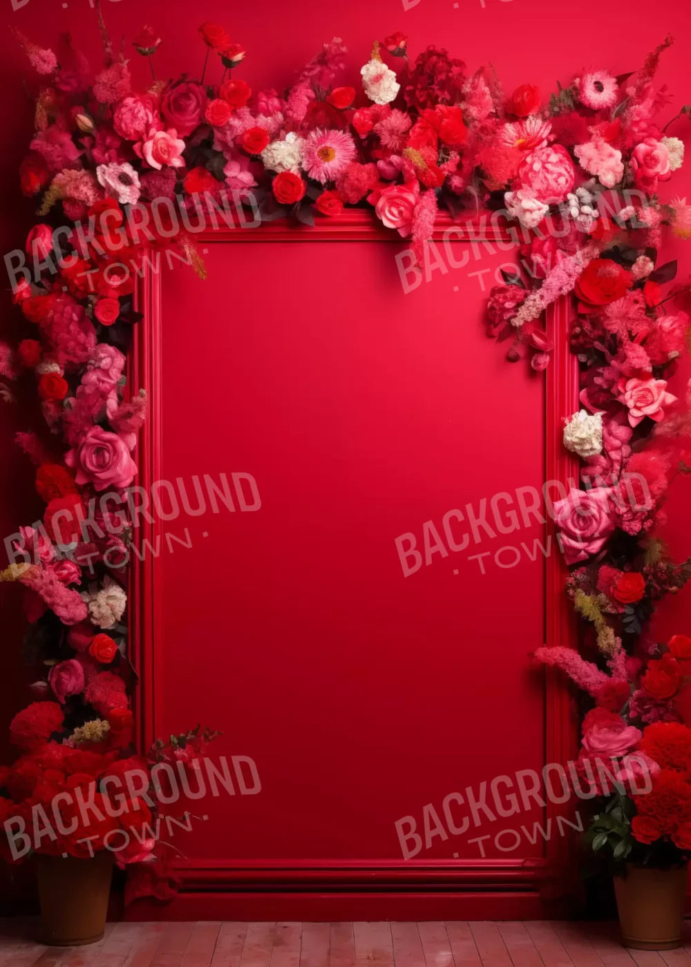 Valentine Red I 5X7 Ultracloth ( 60 X 84 Inch ) Backdrop