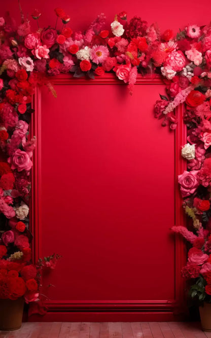 Valentine Red I 5X8 Ultracloth ( 60 X 96 Inch ) Backdrop