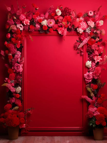 Valentine Red I 6X8 Fleece ( 72 X 96 Inch ) Backdrop
