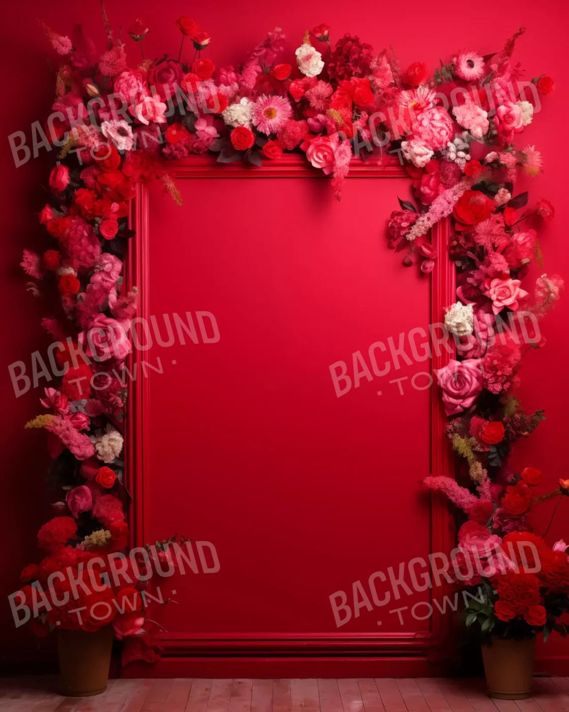 Valentine Red I 8X10 Fleece ( 96 X 120 Inch ) Backdrop