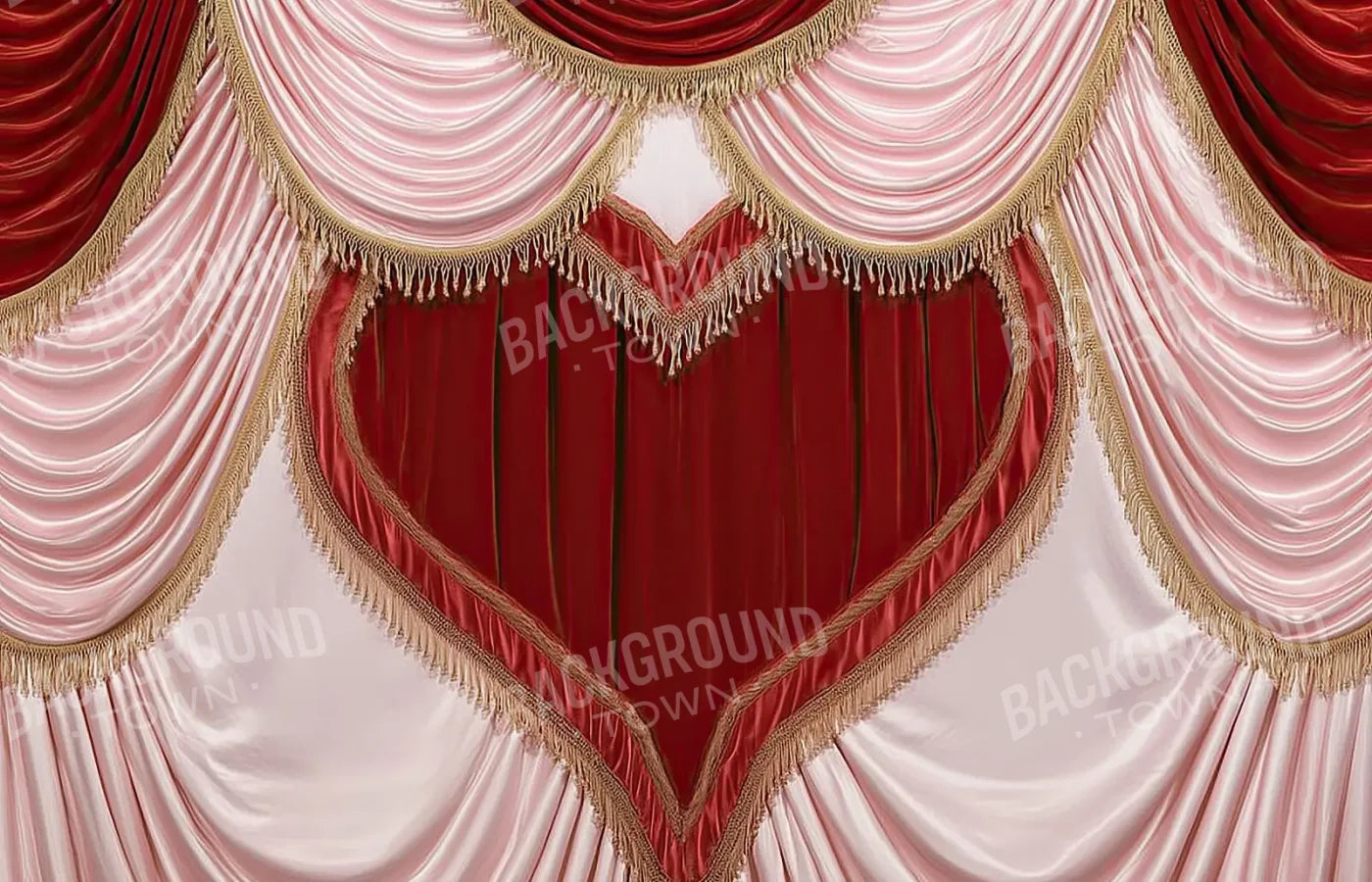 Valentines Day Heart Theater I 14’x9’ UltraCloth (168 x 108 inch) Backdrop