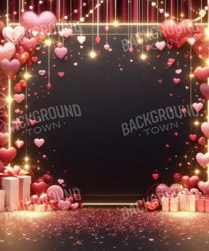 Valentines Hearts 10’X12’ Ultracloth (120 X 144 Inch) Backdrop