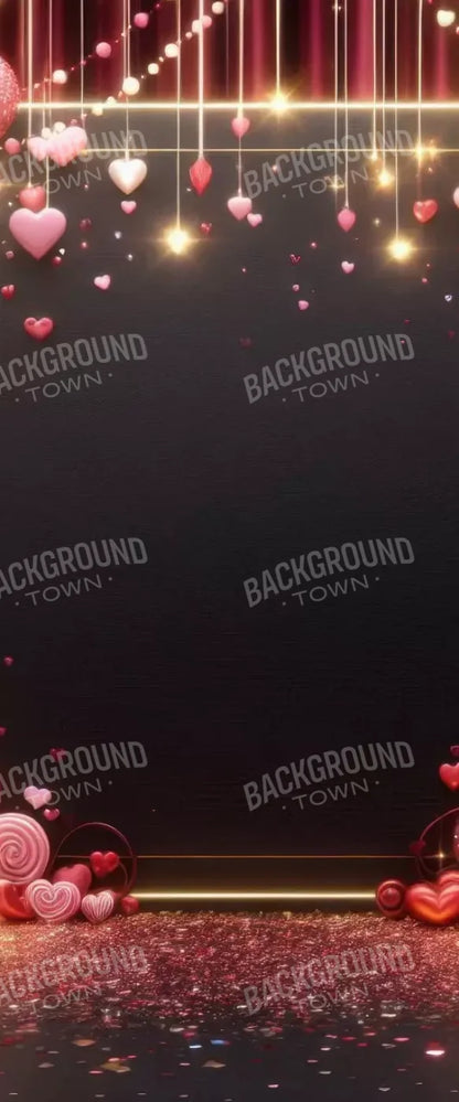 Valentines Hearts 5’X12’ Ultracloth For Westcott X-Drop (60 X 144 Inch) Backdrop
