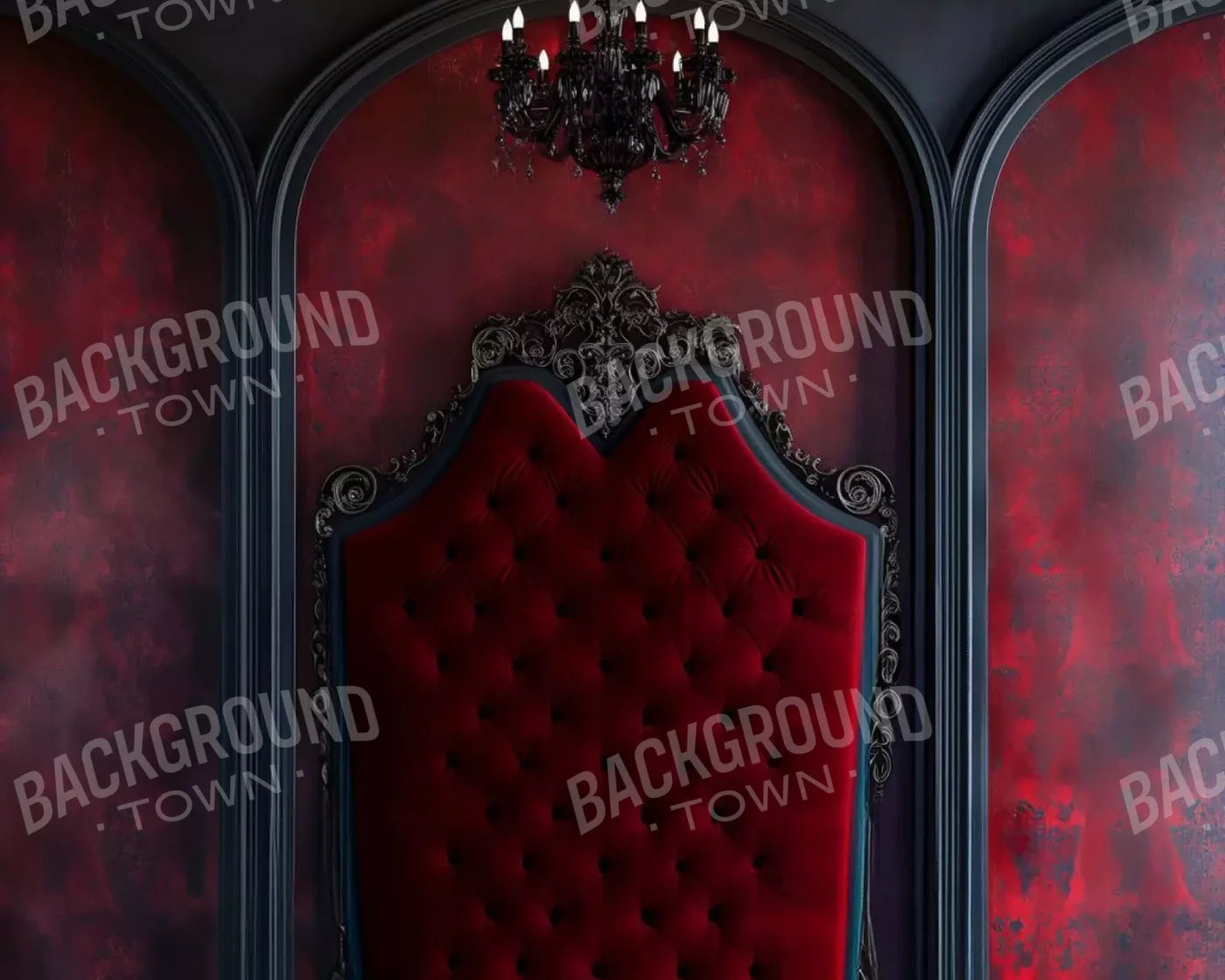 Vampire Bedroom Wall 10’X8’ Fleece (120 X 96 Inch) Backdrop