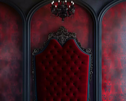 Vampire Bedroom Wall 10’X8’ Fleece (120 X 96 Inch) Backdrop
