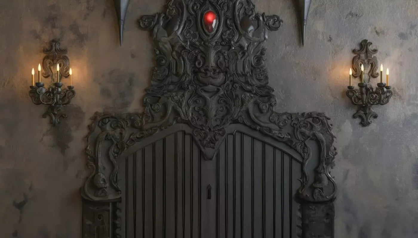 Vampire Bedroom Wall Ii 14’X8’ Ultracloth (168 X 96 Inch) Backdrop