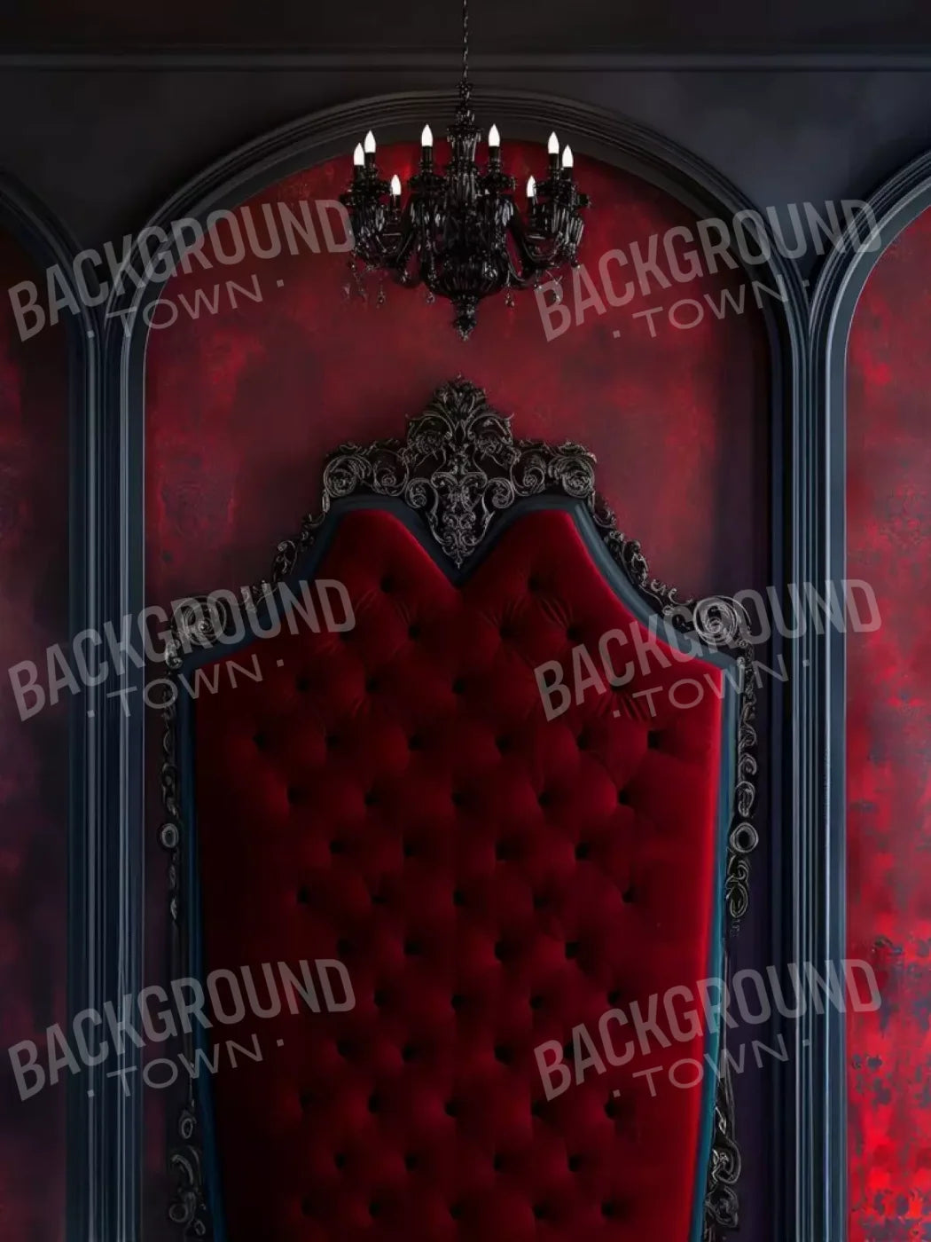 Vampire Bedroom Wall 5’X6’8 Fleece (60 X 80 Inch) Backdrop