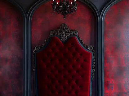 Vampire Bedroom Wall 6’8X5’ Fleece (80 X 60 Inch) Backdrop
