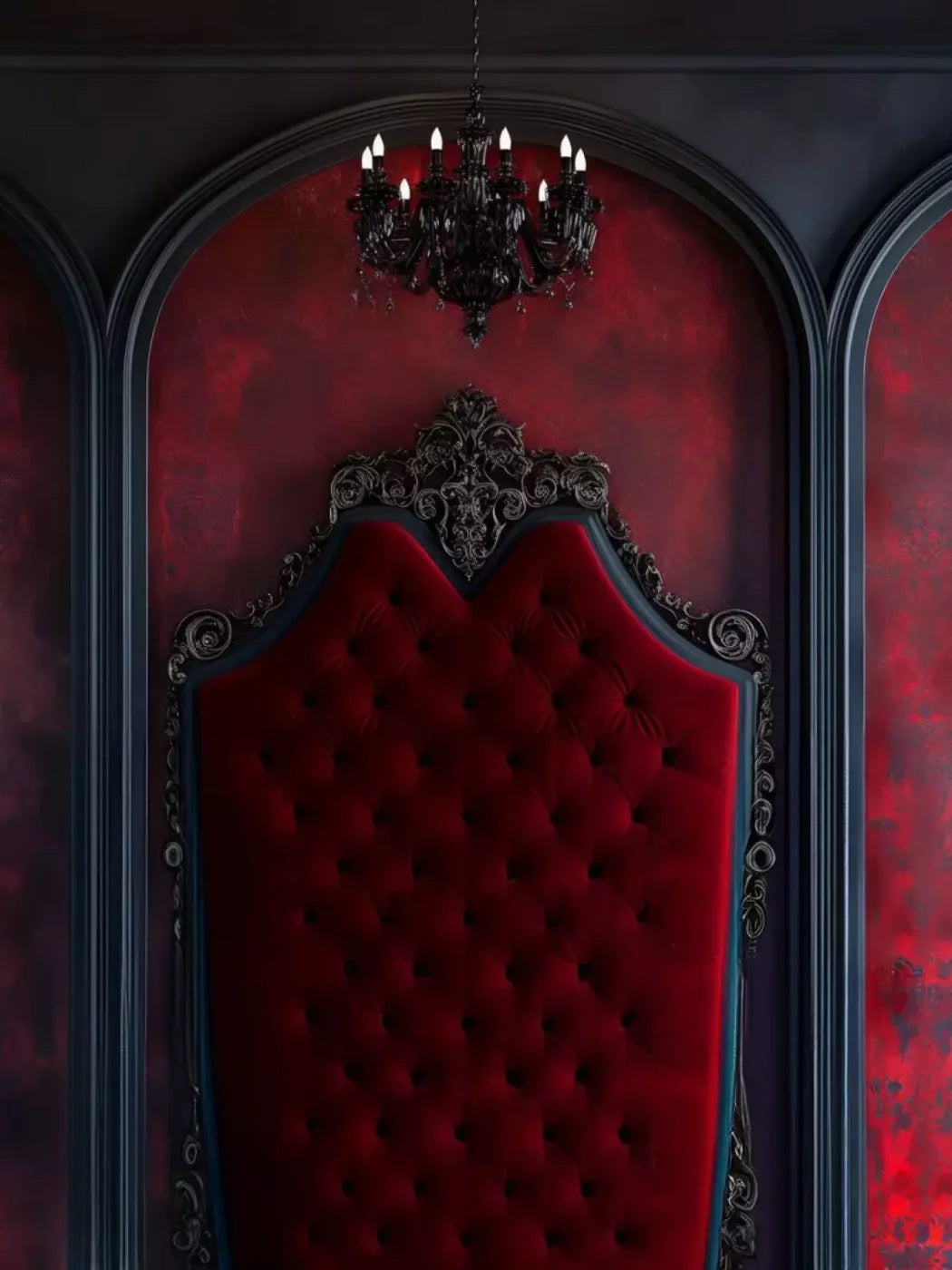 Vampire Bedroom Wall 6’X8’ Fleece (72 X 96 Inch) Backdrop
