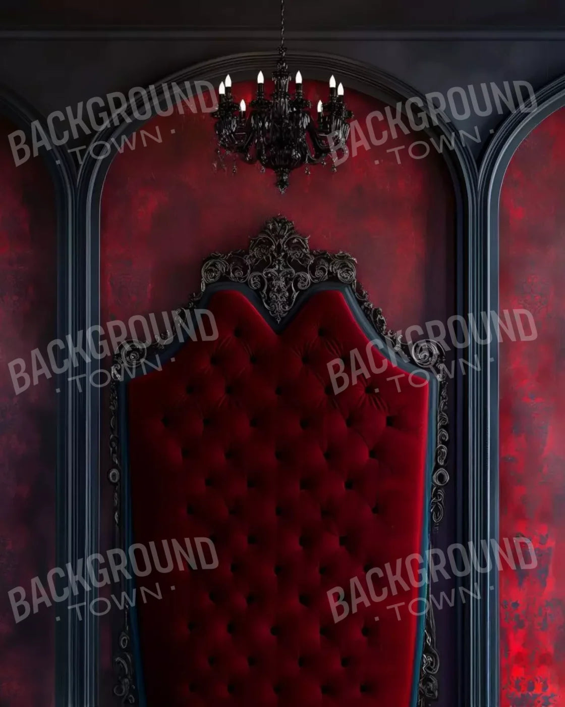 Vampire Bedroom Wall 8’X10’ Fleece (96 X 120 Inch) Backdrop