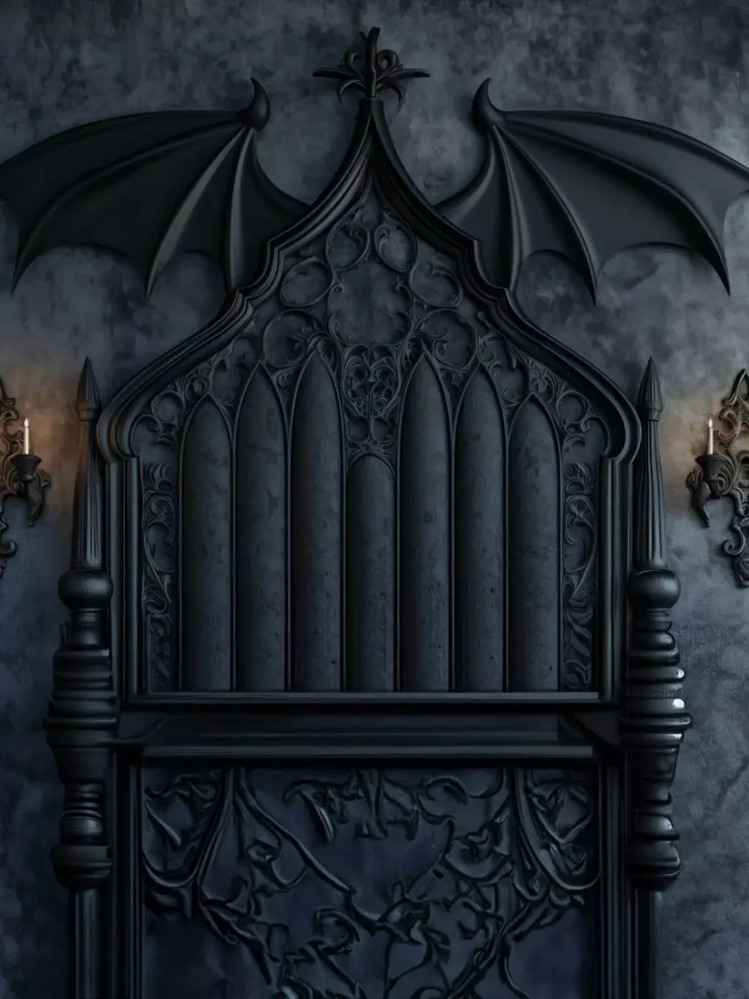 Vampire Bedroom Wall I 6’X8’ Fleece (72 X 96 Inch) Backdrop