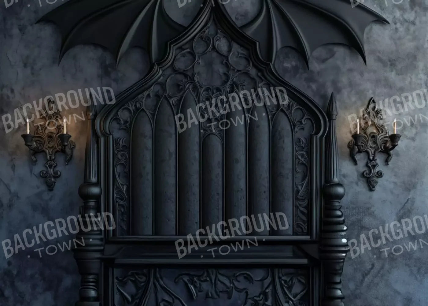 Vampire Bedroom Wall I 7’X5’ Ultracloth (84 X 60 Inch) Backdrop