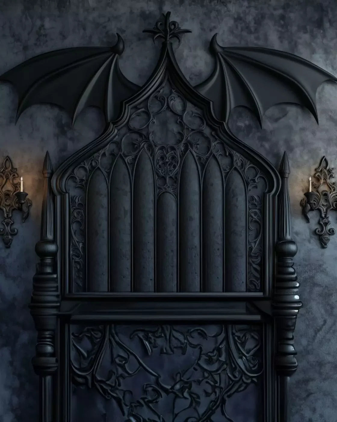 Vampire Bedroom Wall I 8’X10’ Fleece (96 X 120 Inch) Backdrop