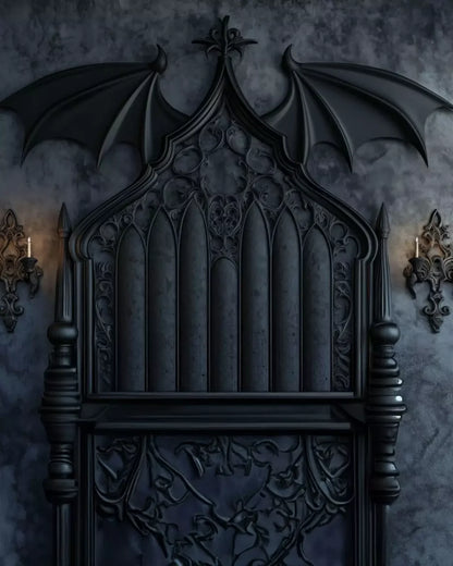 Vampire Bedroom Wall I 8’X10’ Fleece (96 X 120 Inch) Backdrop