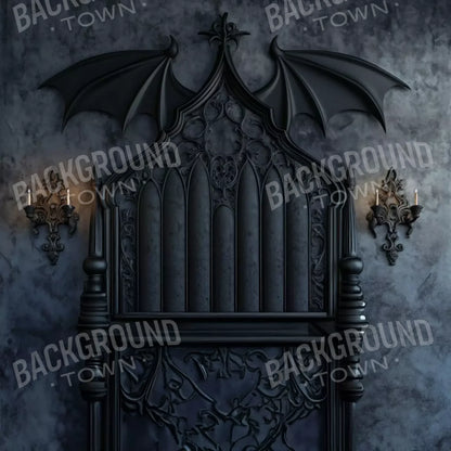 Vampire Bedroom Wall I 8’X8’ Fleece (96 X Inch) Backdrop